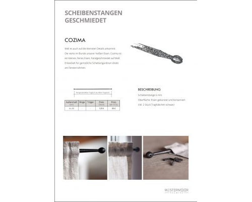 Preisblatt Scheibenstangen